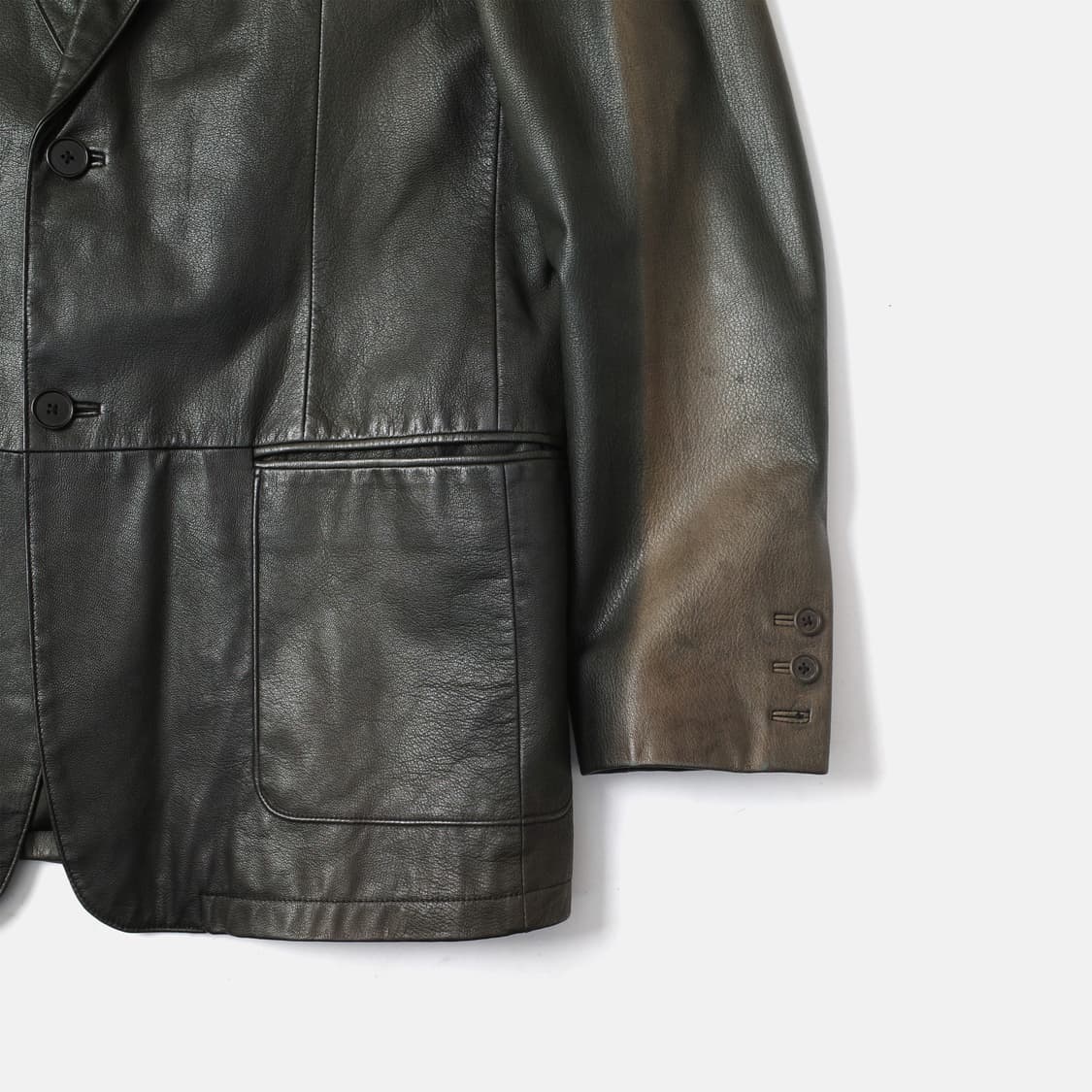 2000's DKNY Faded Goat Leather Jacket 상품이미지2