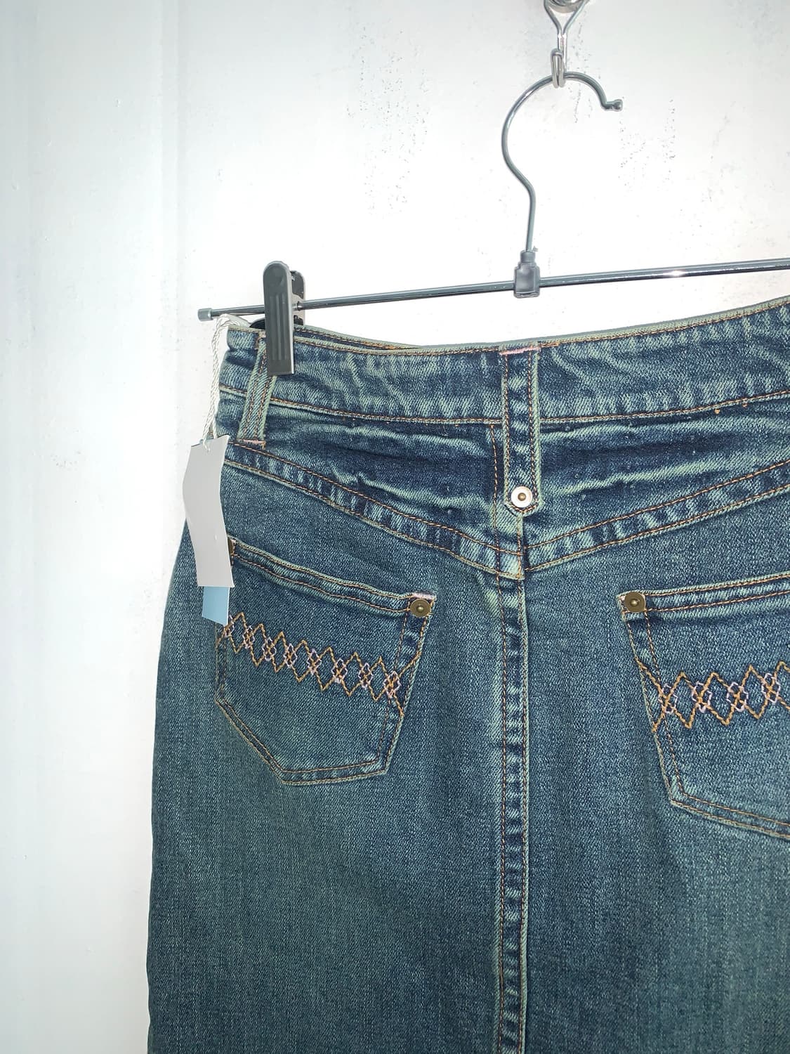Stitch Detail Denim Midi Skirt(새상품) 상품이미지7