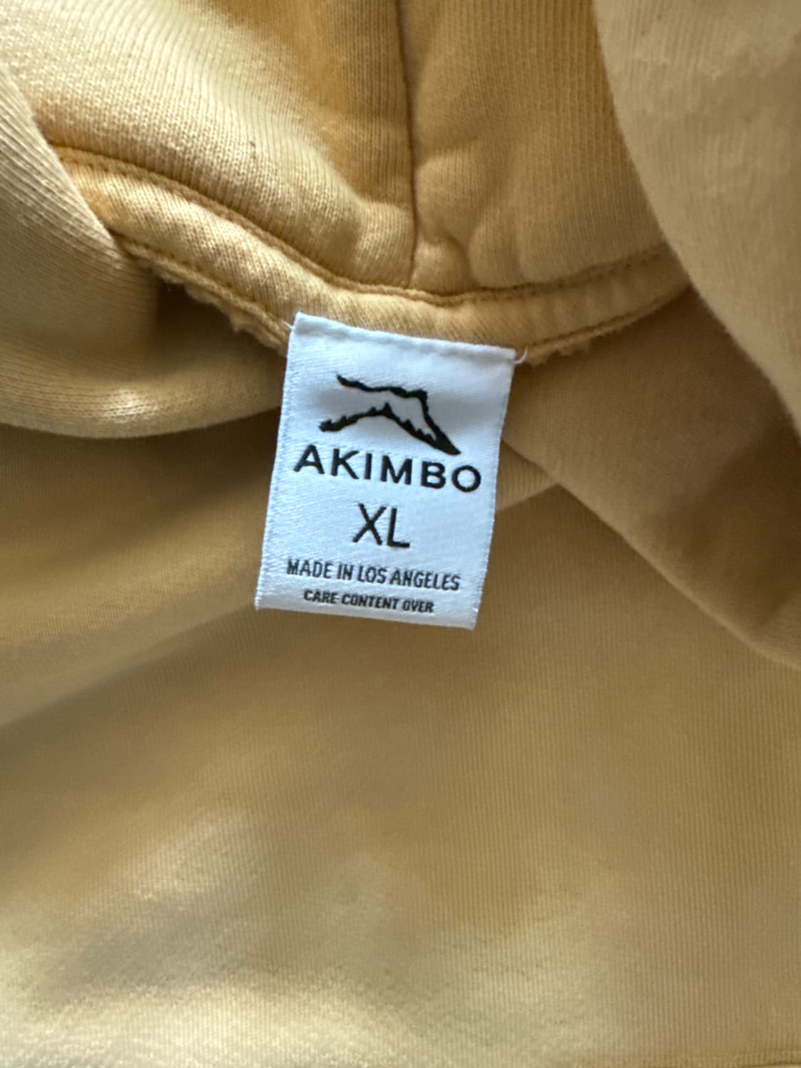akimbo club Hoodie - Sun Faded Yellow 상품이미지5