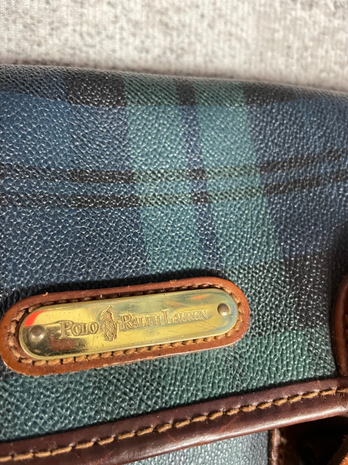 90s vtg Polo Ralph Lauren 블랙워치 크로스 상품이미지2