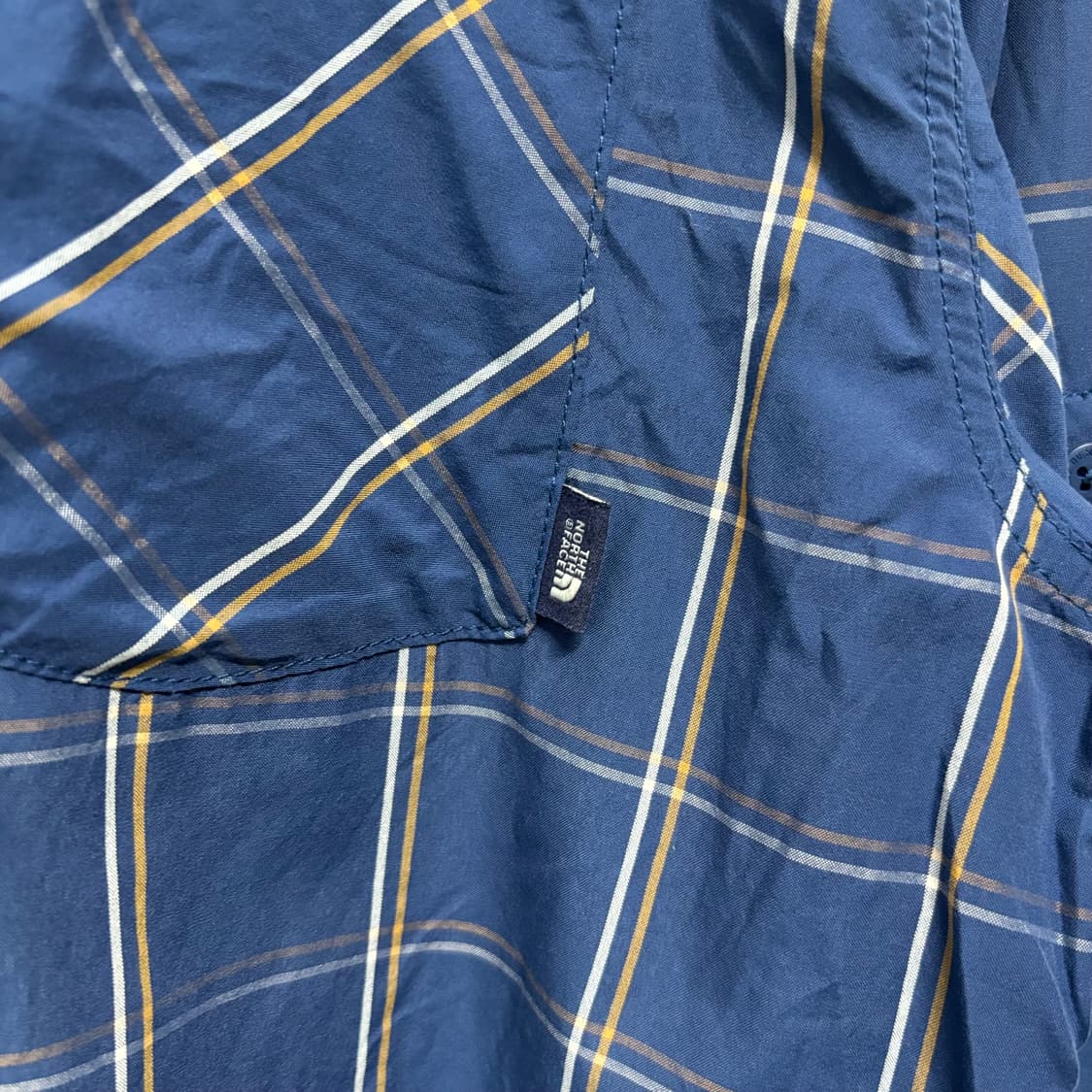 노스페이스 블루 체크셔츠 상품이미지3