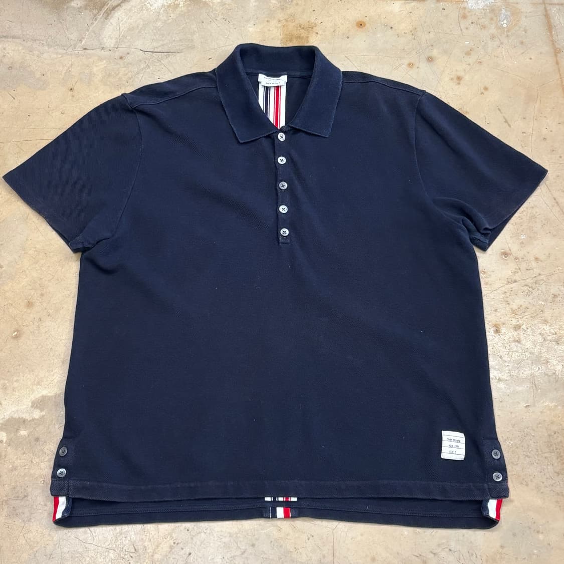 2 톰브라운 네이비 카라티셔츠 상품이미지2