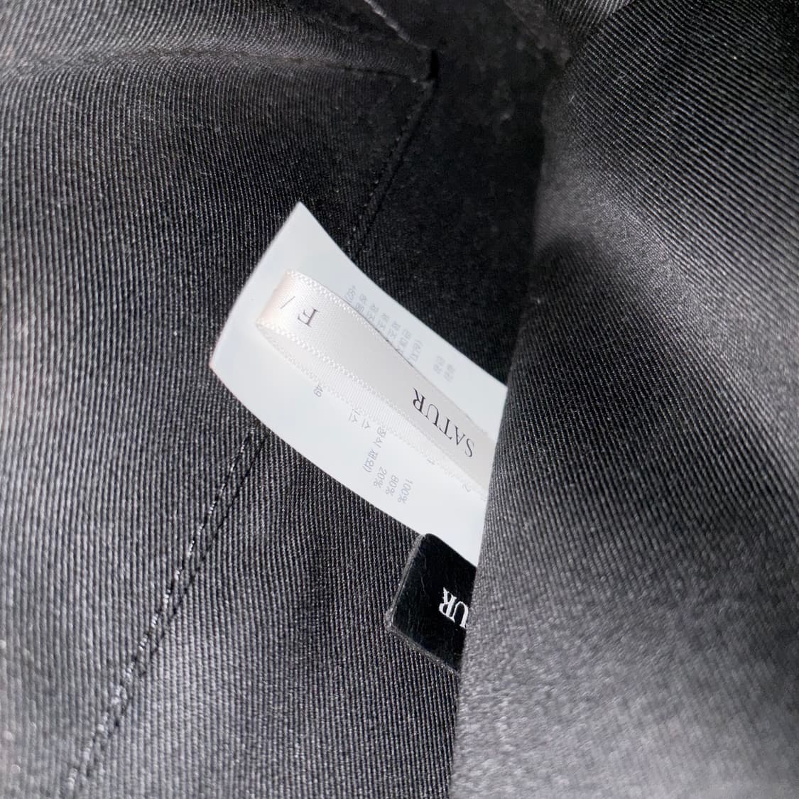 세터 SATUR 블랙 레더 토트백 숄더백 상품이미지7