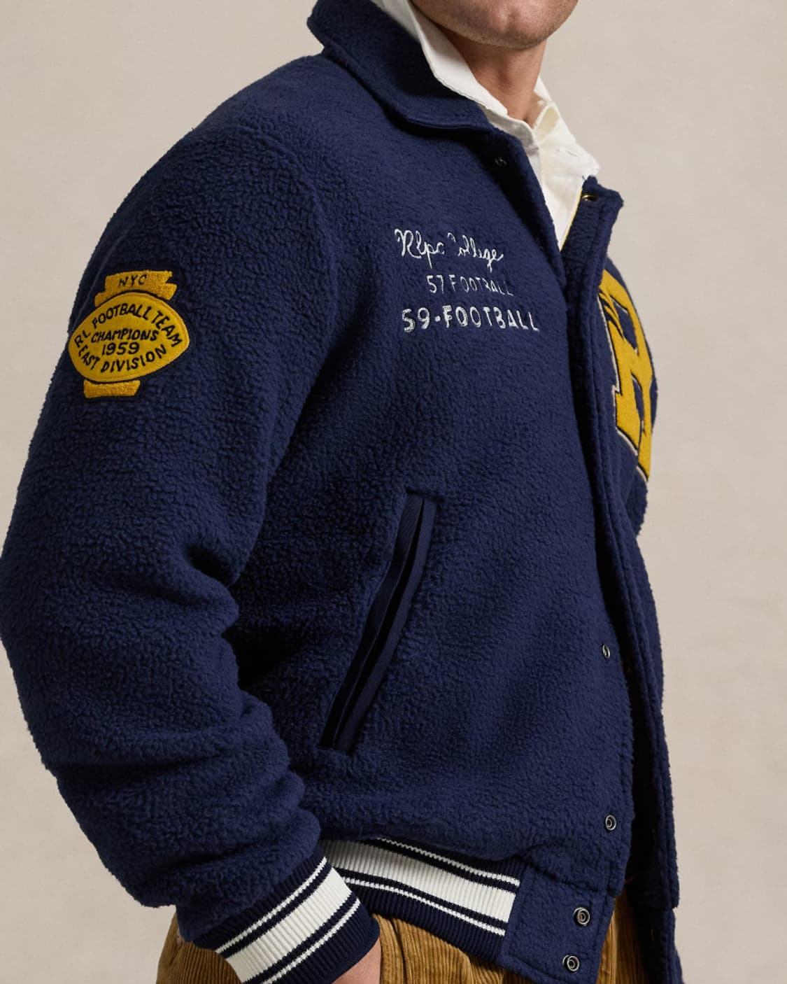 폴로 바시티 풋볼 플리스 자켓 M(100) 상품이미지6