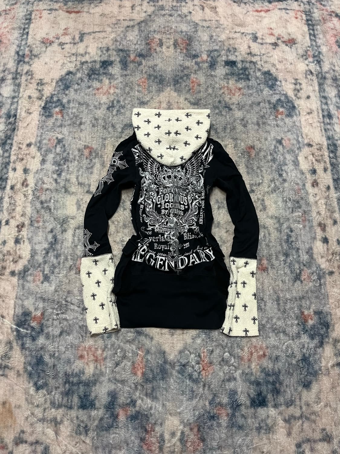 Glitz 00s rare cross gimmick hoodie  상품이미지7