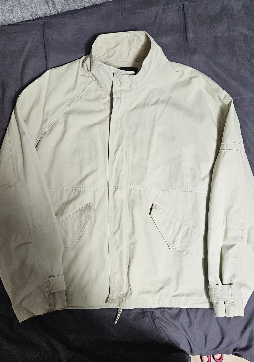 인템포무드 베이지 코튼파카 자켓 L 상품이미지2