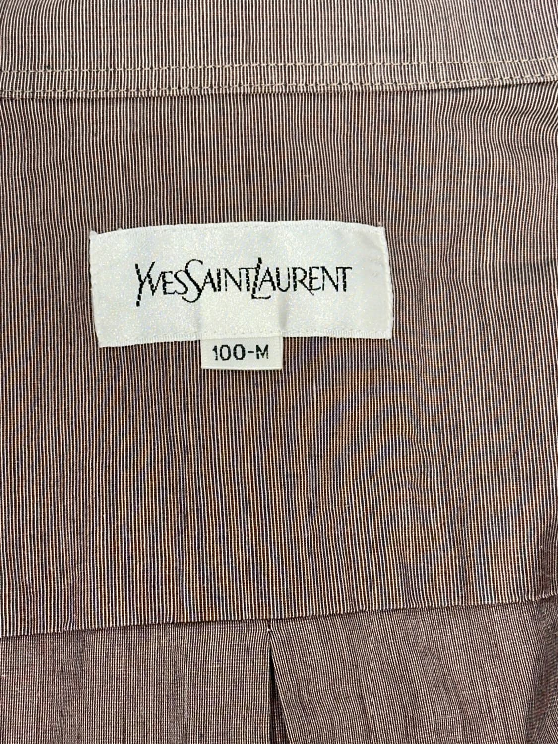 90s 입생로랑 브라운 버건디 오버핏 셔츠 M 상품이미지6