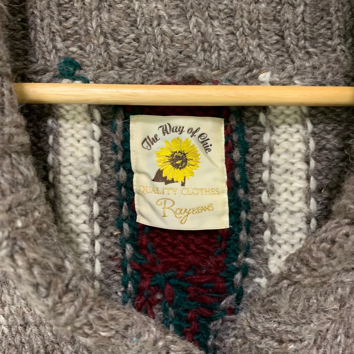 레이 빔즈 일본 빈티지 울 가디건 스웨터 남녀공용 상품이미지6