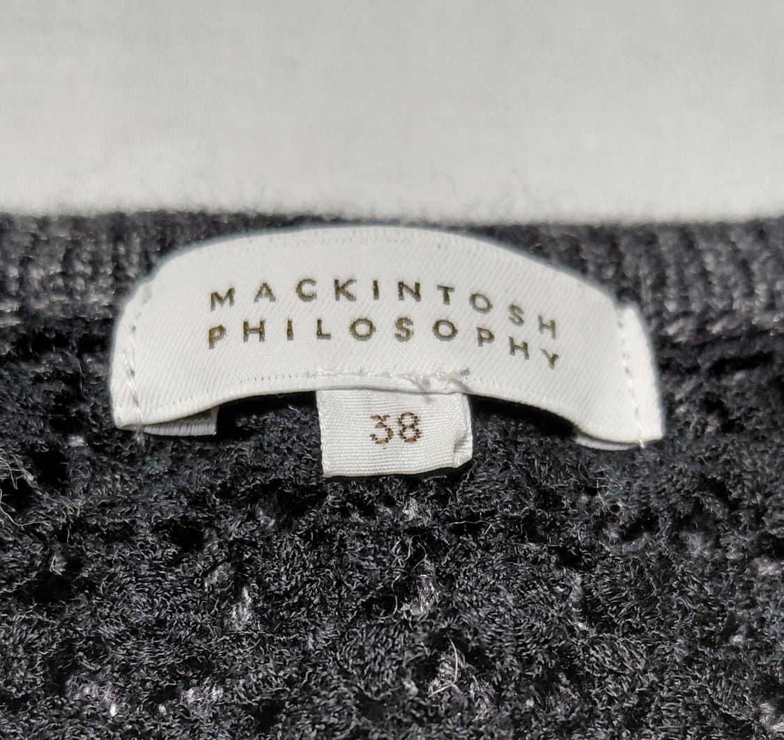 Mackintosh Philosophy 레이스 배색 니트 가디건 (38) 상품이미지5