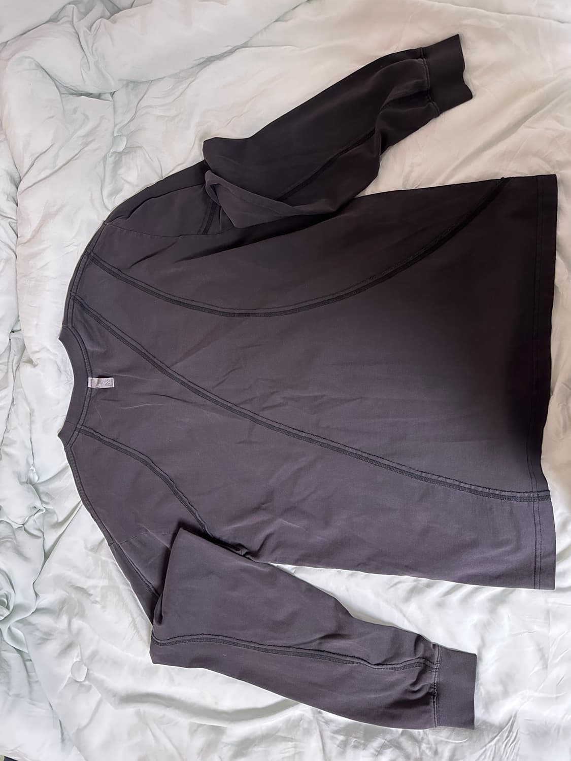 노매뉴얼 롱슬리브 L washed black 상품이미지5