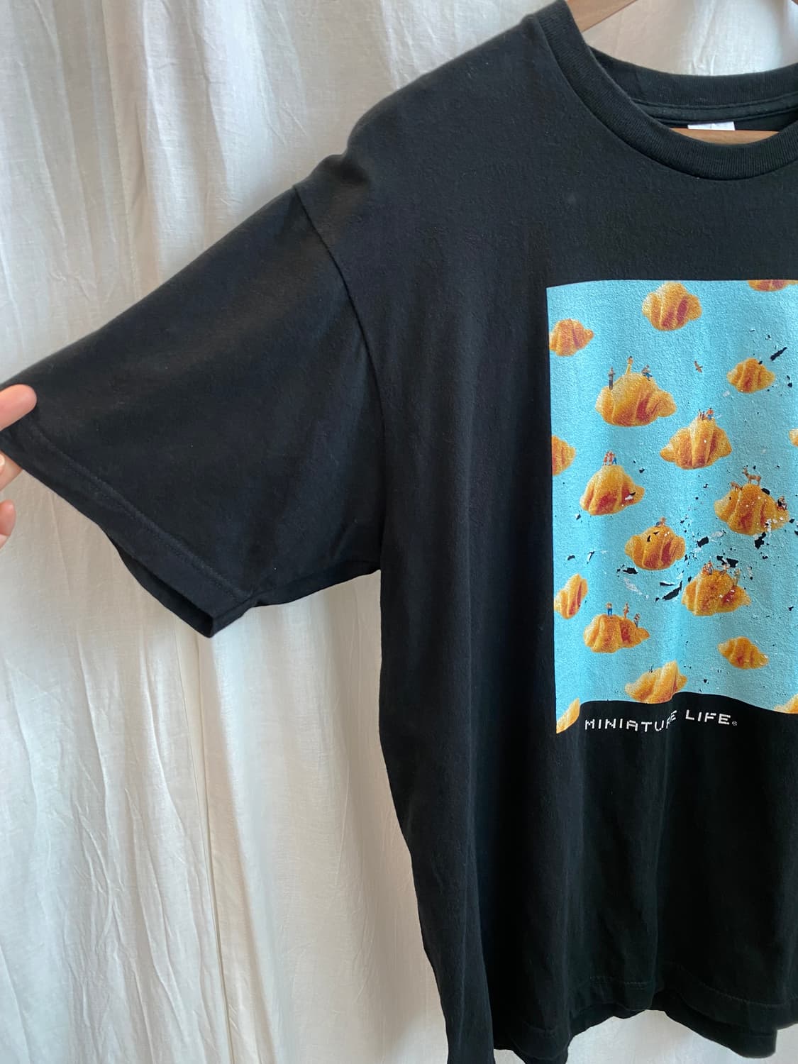 PRINTSTAR 블랙 반팔티셔츠(MEN L) 상품이미지5