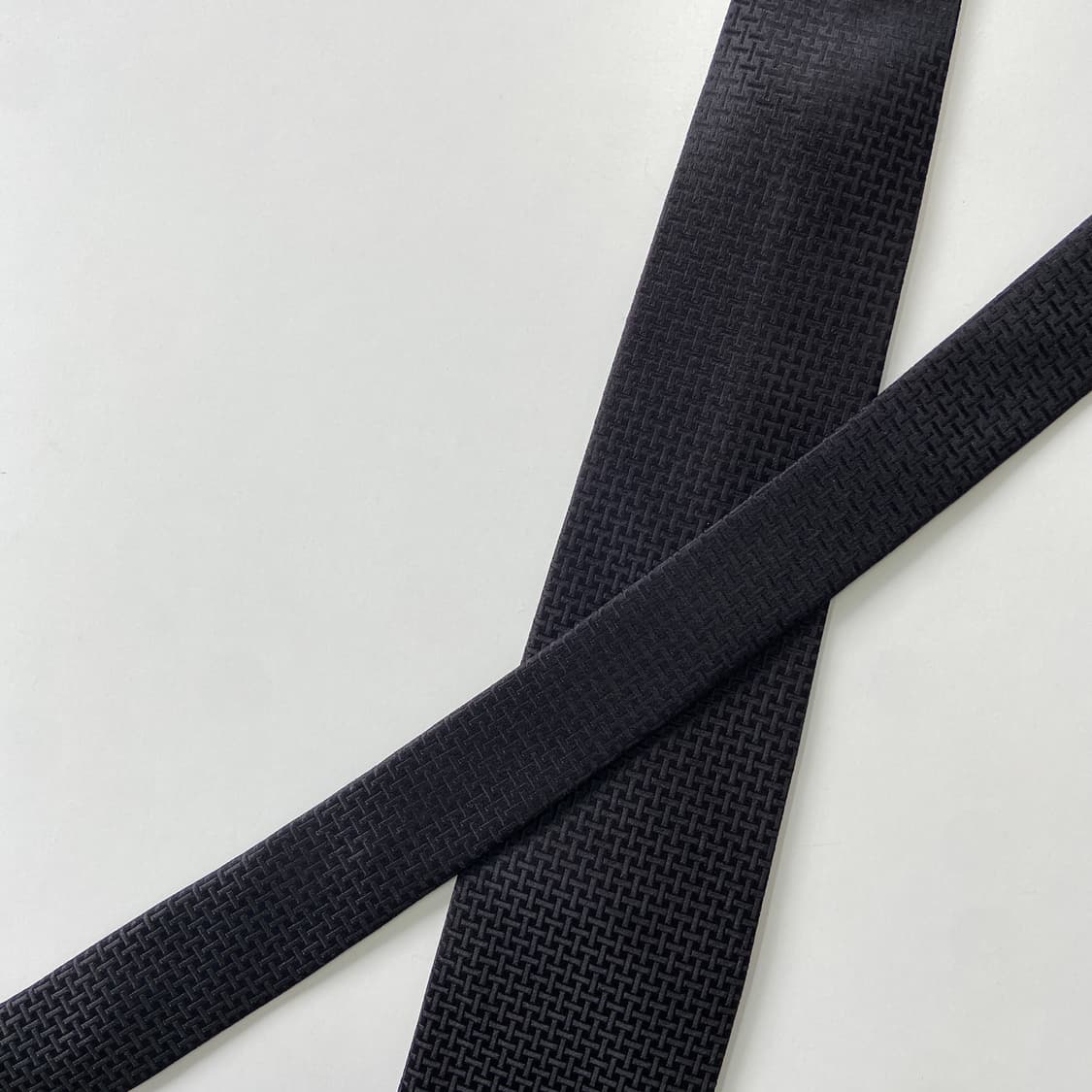 Luxury Homme 블랙 넥타이 8.6cm 상품이미지4