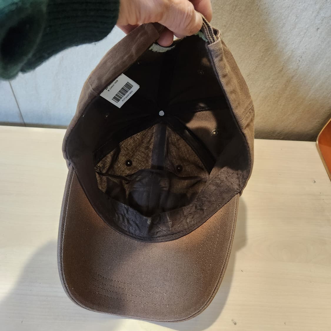 Monday Routine 투톤 캡 🧢 브라운&오프화이트 빈티지 무드 상품이미지5