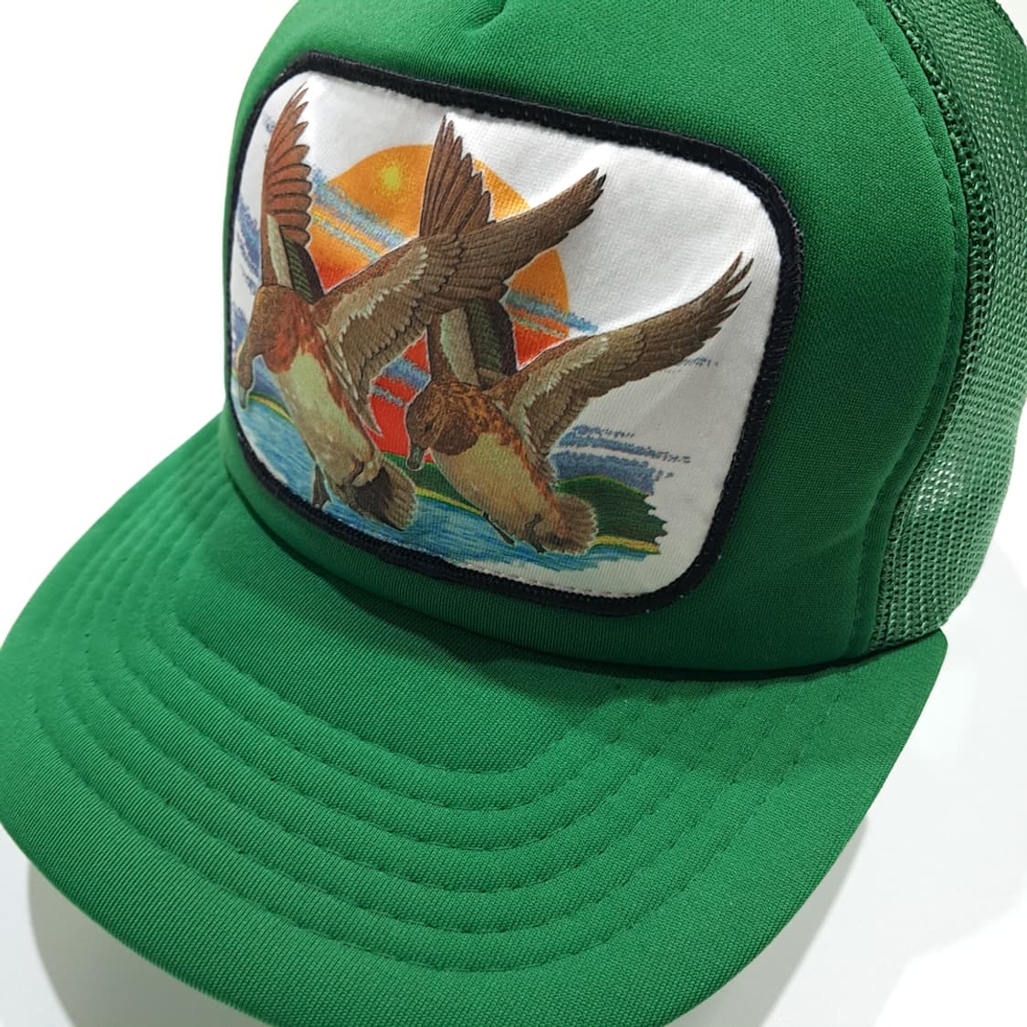 유풍 청둥오리 선셋 패치 그린 메쉬캡 P2064 상품이미지1