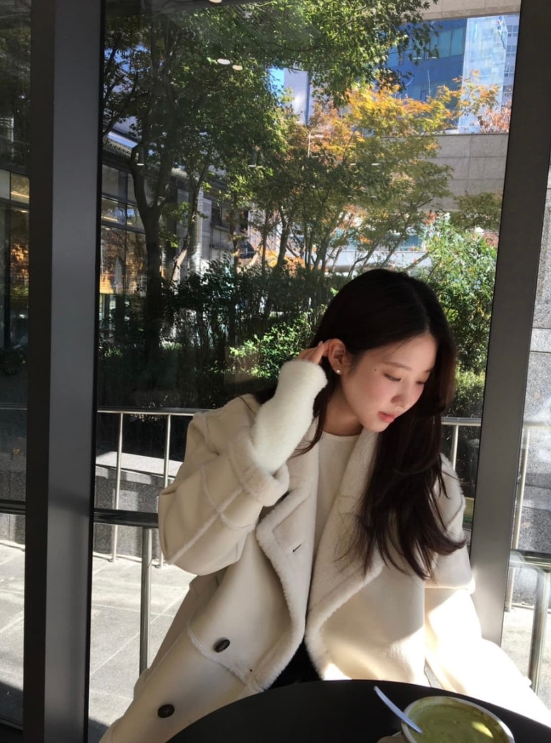 (새상품)비코튼 넬라 시어링 자켓 무스탕 상품이미지5