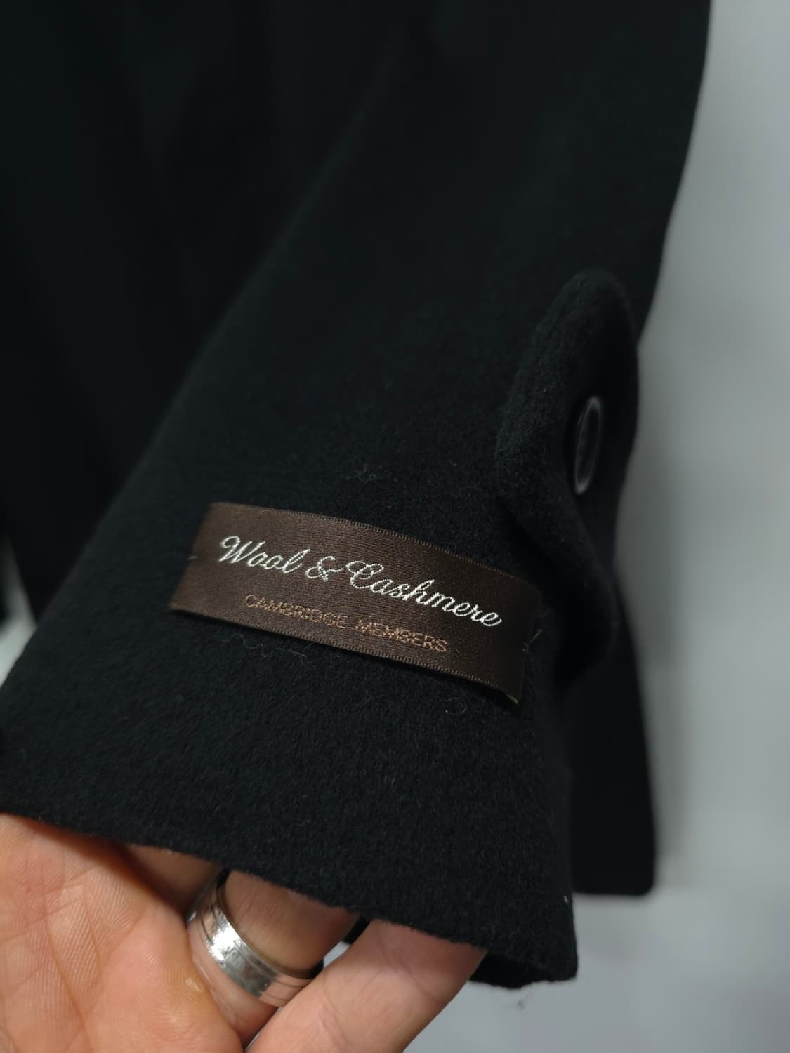 캠브리지 멤버스 울, 캐시미어 히든 버튼 체스터필드 코트(95~100) 상품이미지3