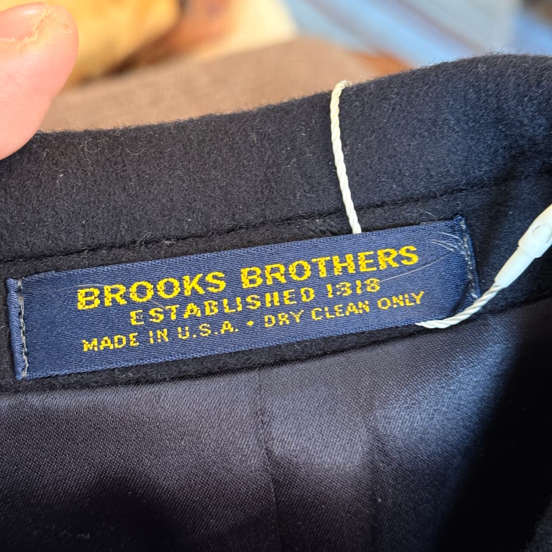 80 ~ 90s 브룩스 브라더스 USA 금장 피코트 XS S 상품이미지7