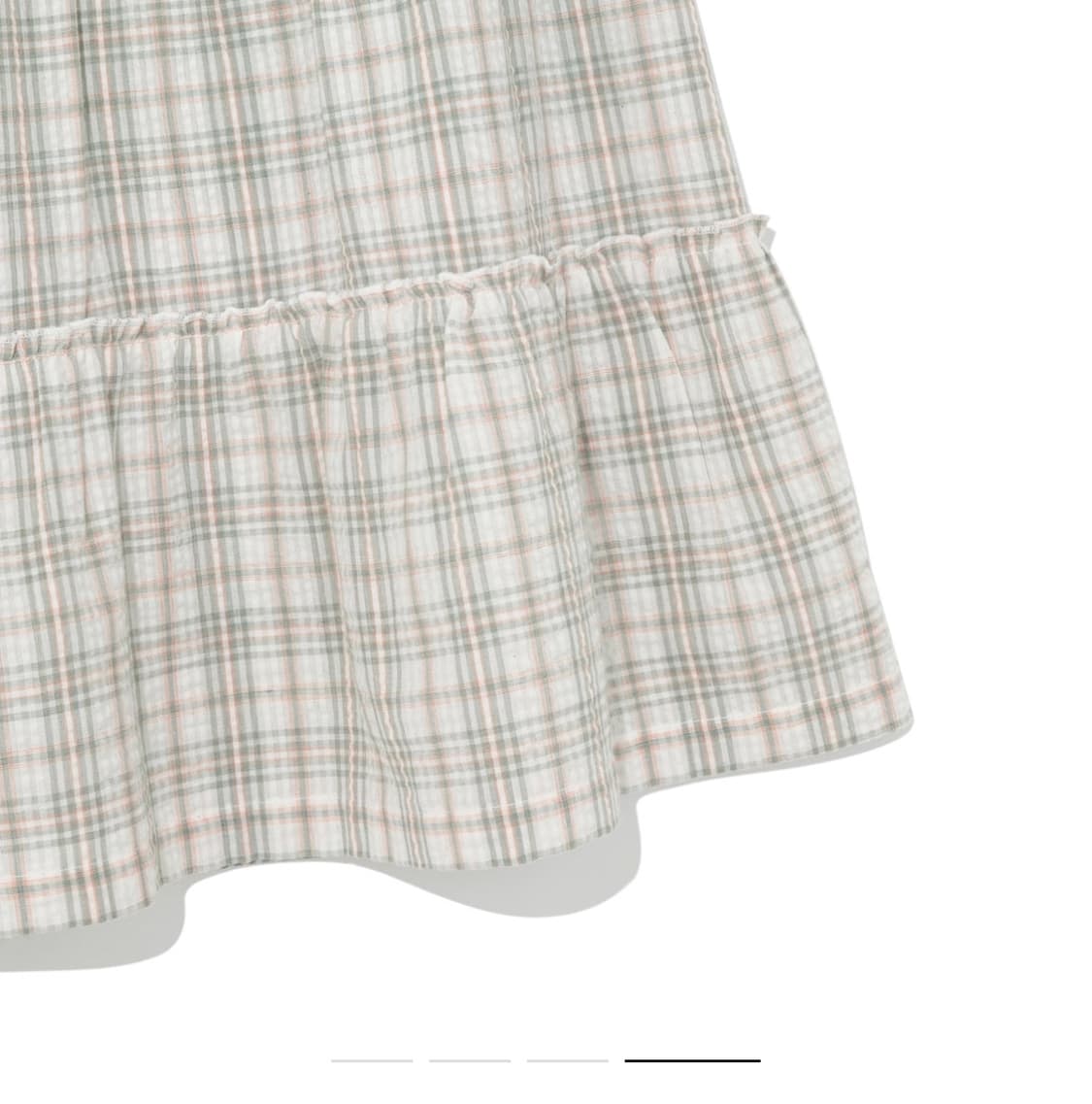 TCM frill pocket check skirt (green)  상품이미지4