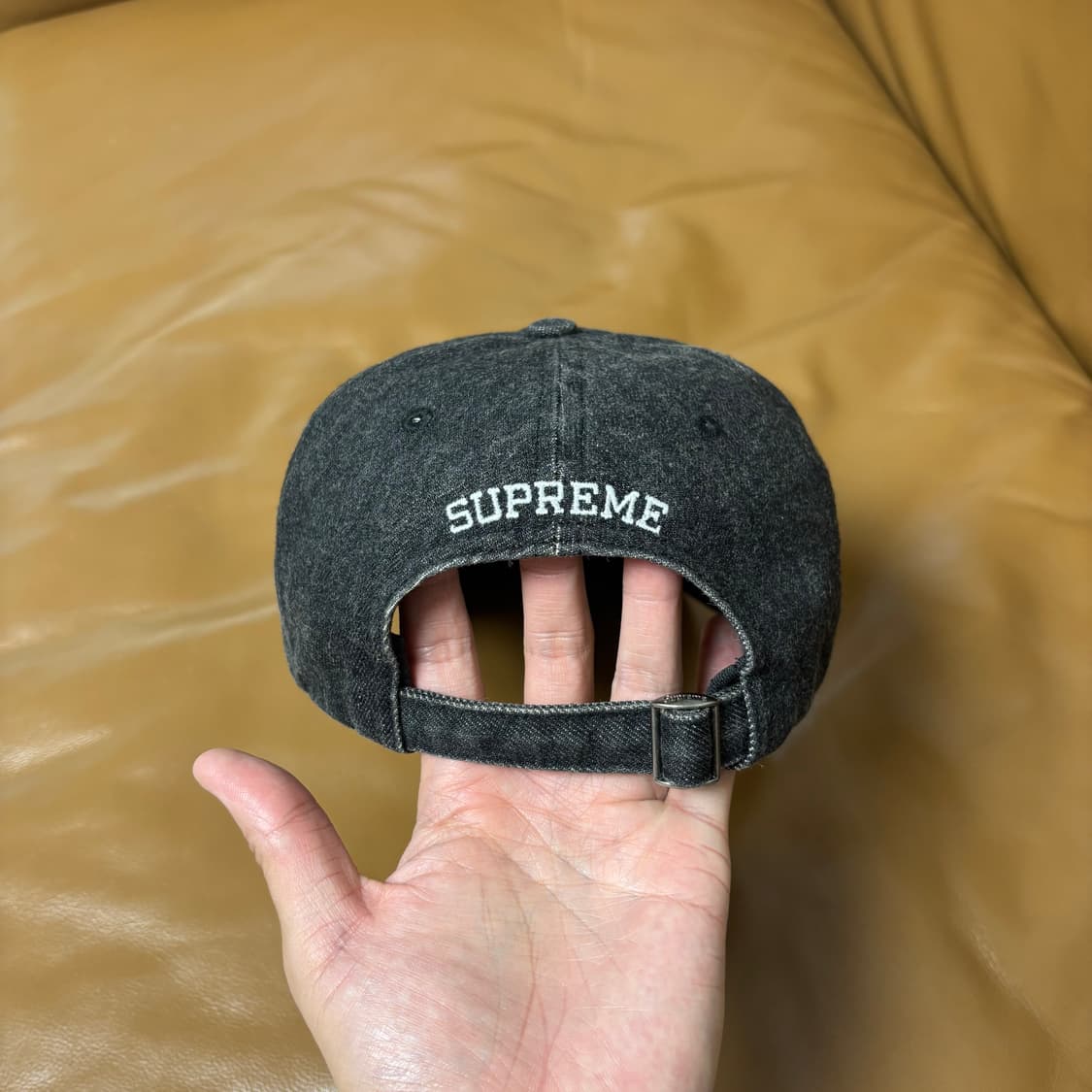 Supreme 슈프림 케블라 데님 블랙 S로고 6패널 볼캡 모자 상품이미지7