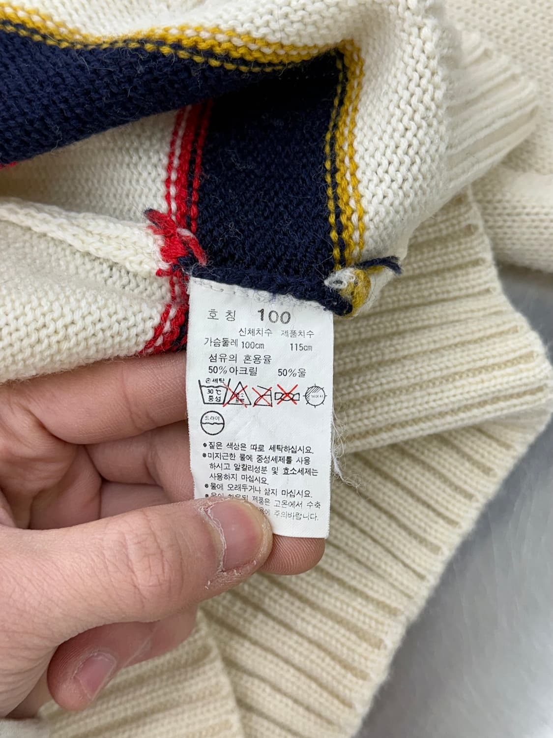 리바이스 80s 크리켓 아이보리 클래식 니트 스웨터 상품이미지9