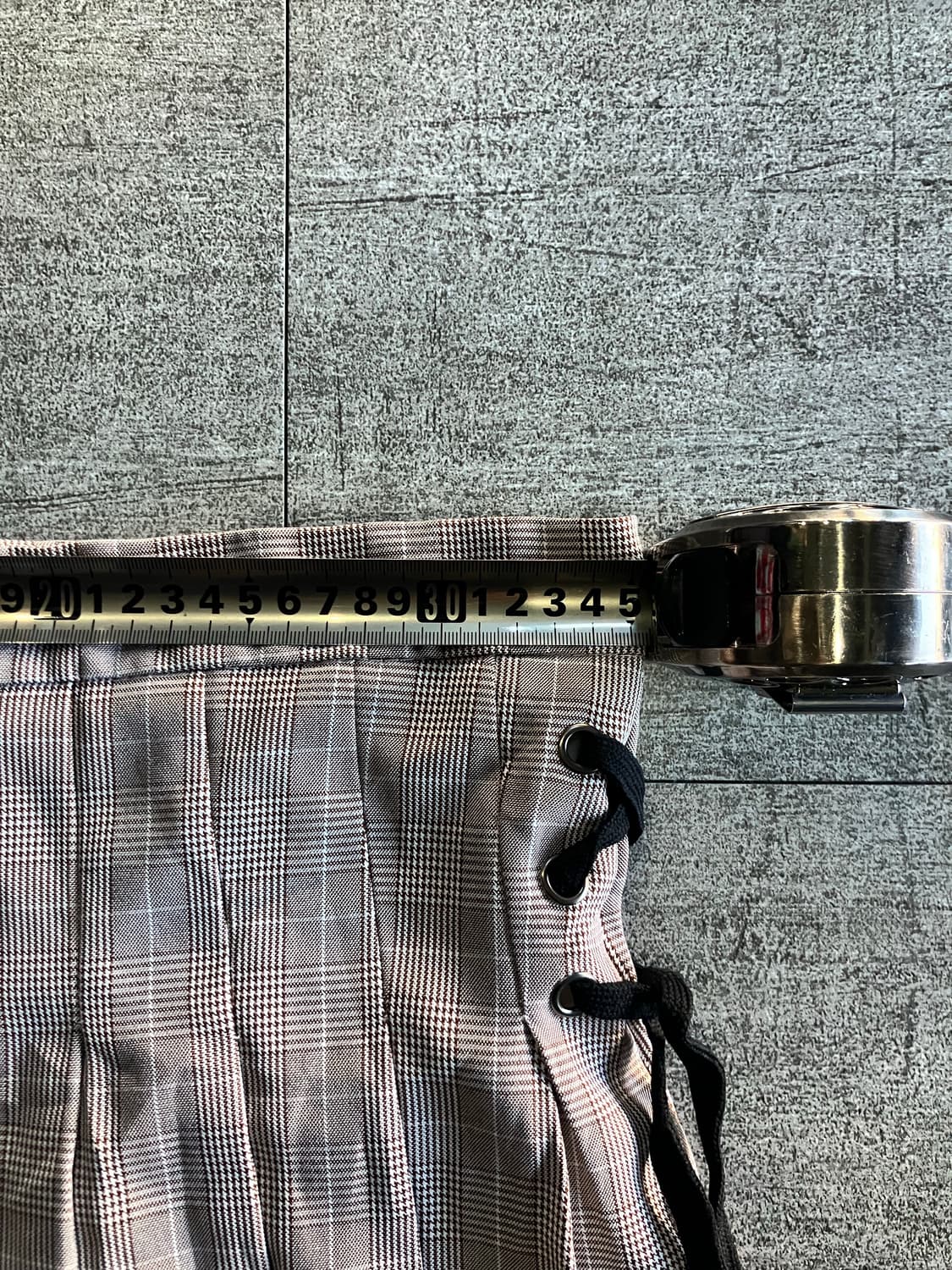 일본빈티지 핀터깔y2k 펑크갸루 사이드리본 플리츠스커트 상품이미지2