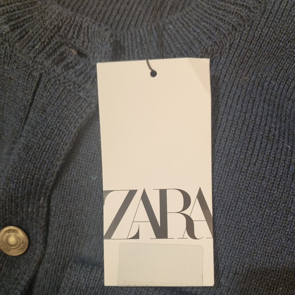 새상품 ZARA 자라 네이비 니트 조끼 L 상품이미지4
