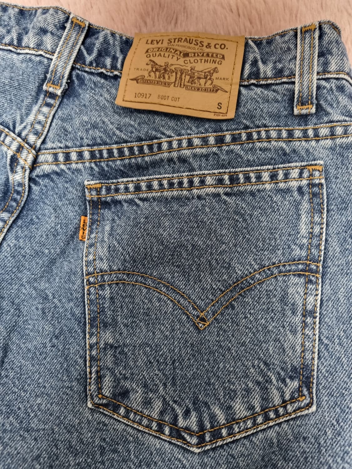 리바이스 917 오렌지탭 부츠컷 플레어진 32 상품이미지4