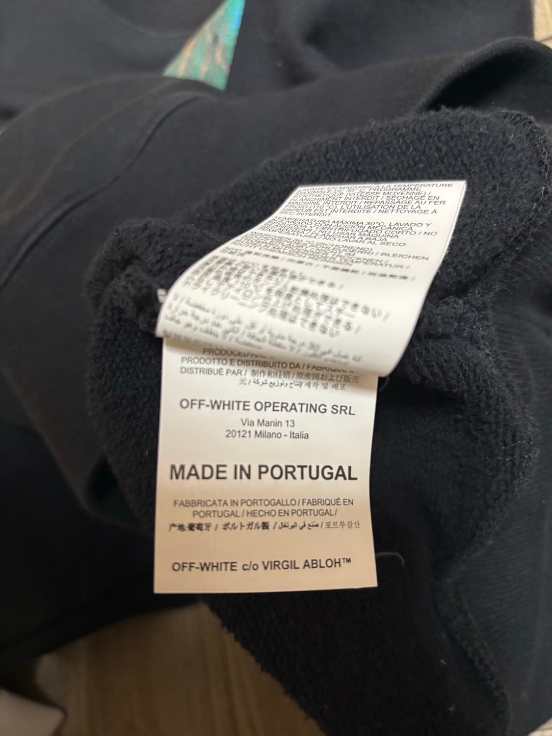 오프화이트 워터폴 애로우 맨투맨 M 상품이미지6