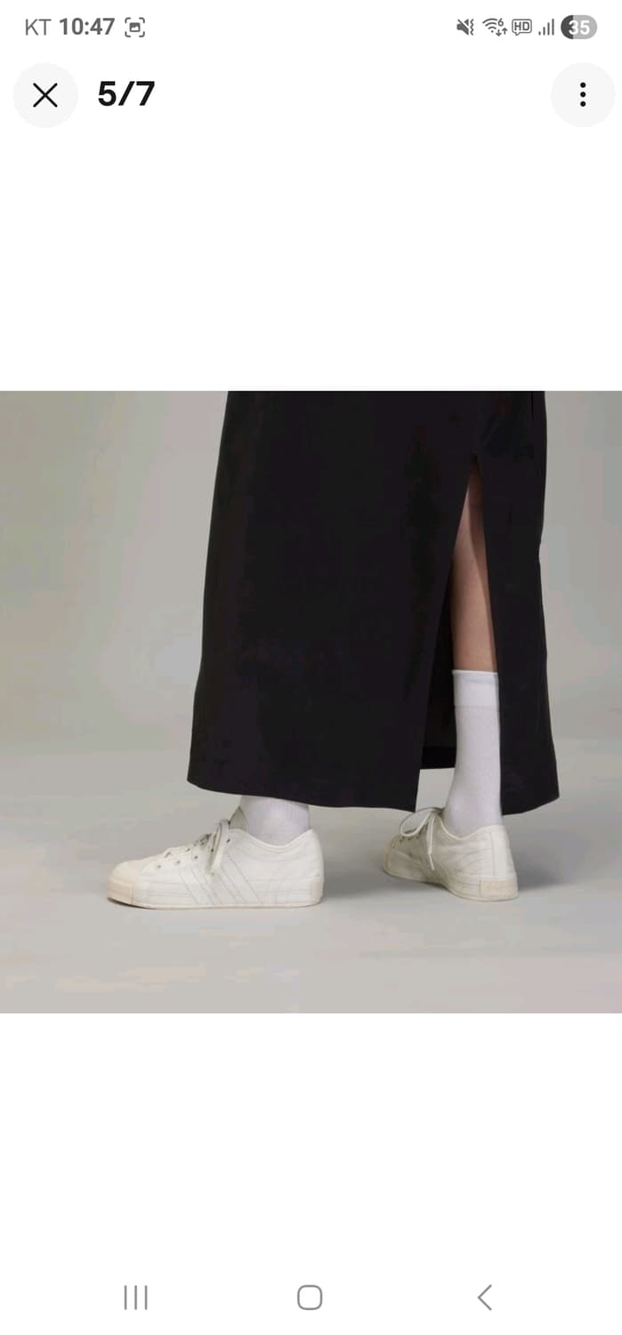  Y-3 컷아웃 패널 롱스커트 블랙  상품이미지5
