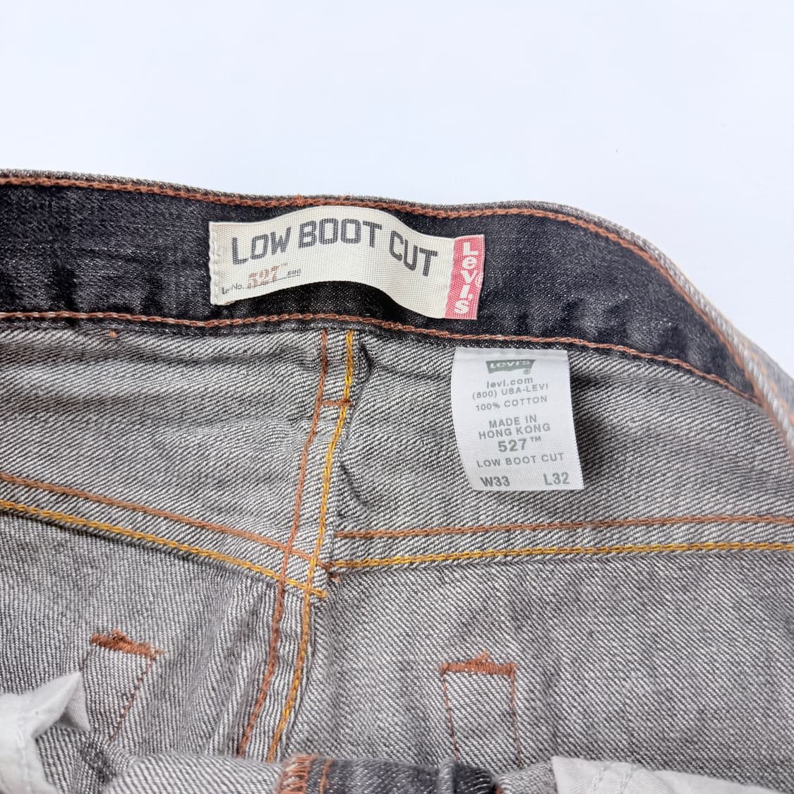 리바이스 527 부츠컷 흑청 데님팬츠 상품이미지6