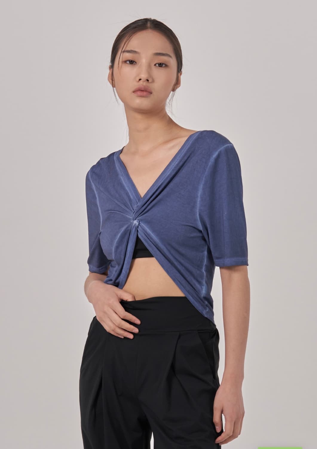 오즈이즈 리버시블 숏슬리브 커버업 - [인디고-S] 상품이미지2