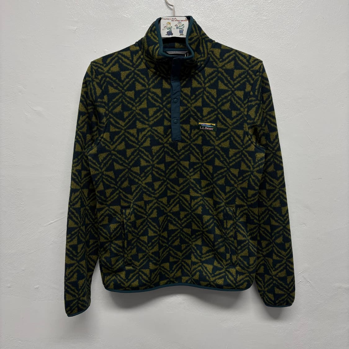 LL Bean 엘엘빈 패턴 스냅 플리스 상품이미지1