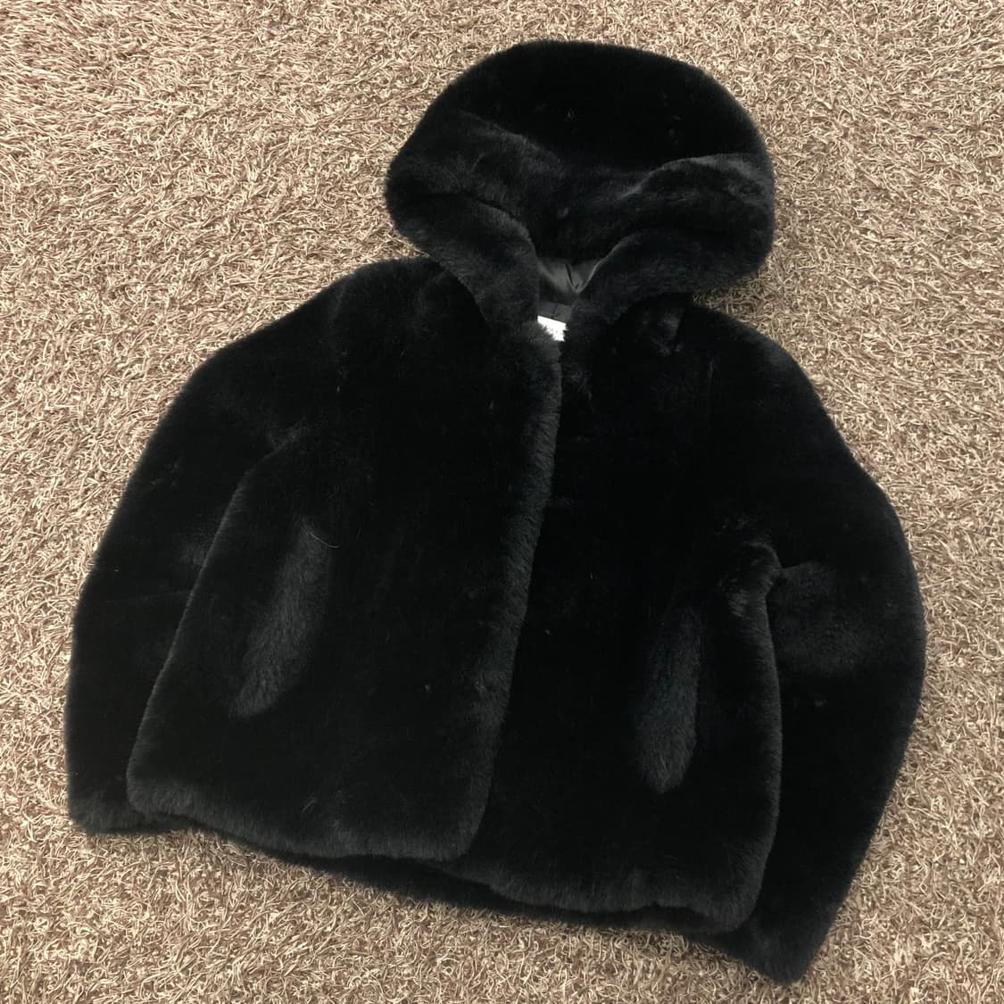 산드로 퍼 후드 오버핏 자켓 상품이미지1