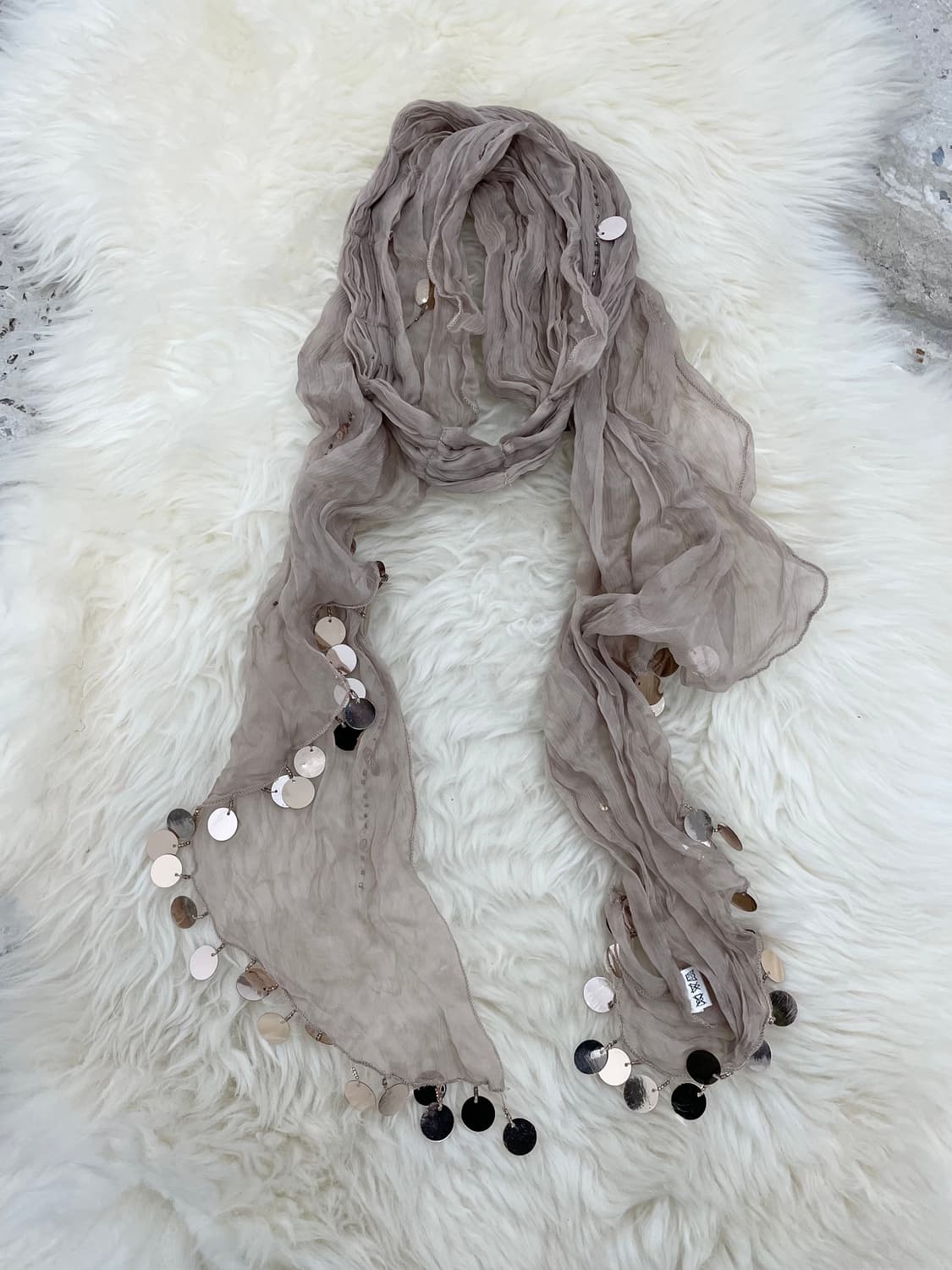 페어리 실크 비즈 머플러 상품이미지4