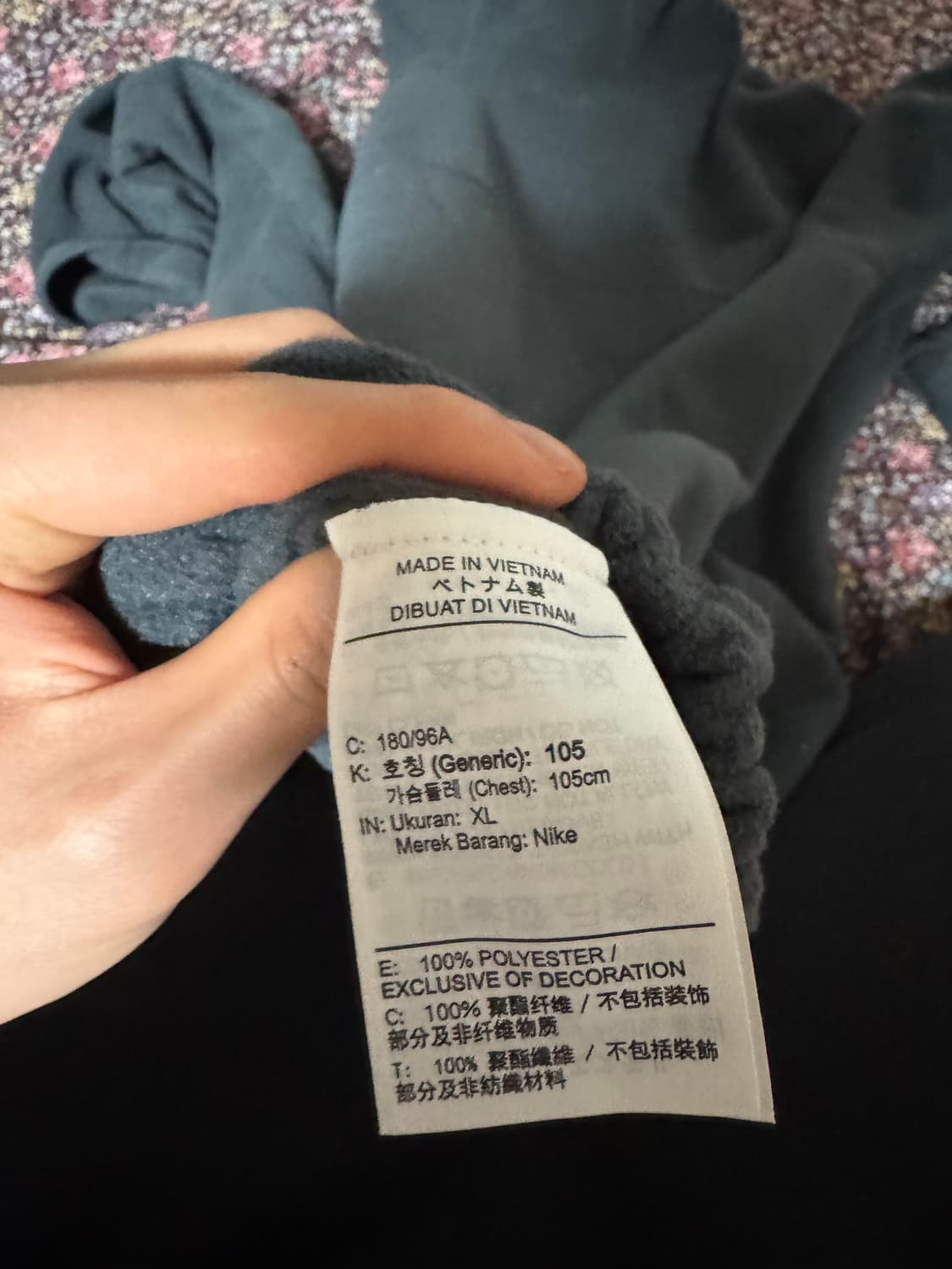 나이키 ACG 폴라텍 울프 트리 풀오버 후드 앤트러사이트 상품이미지6