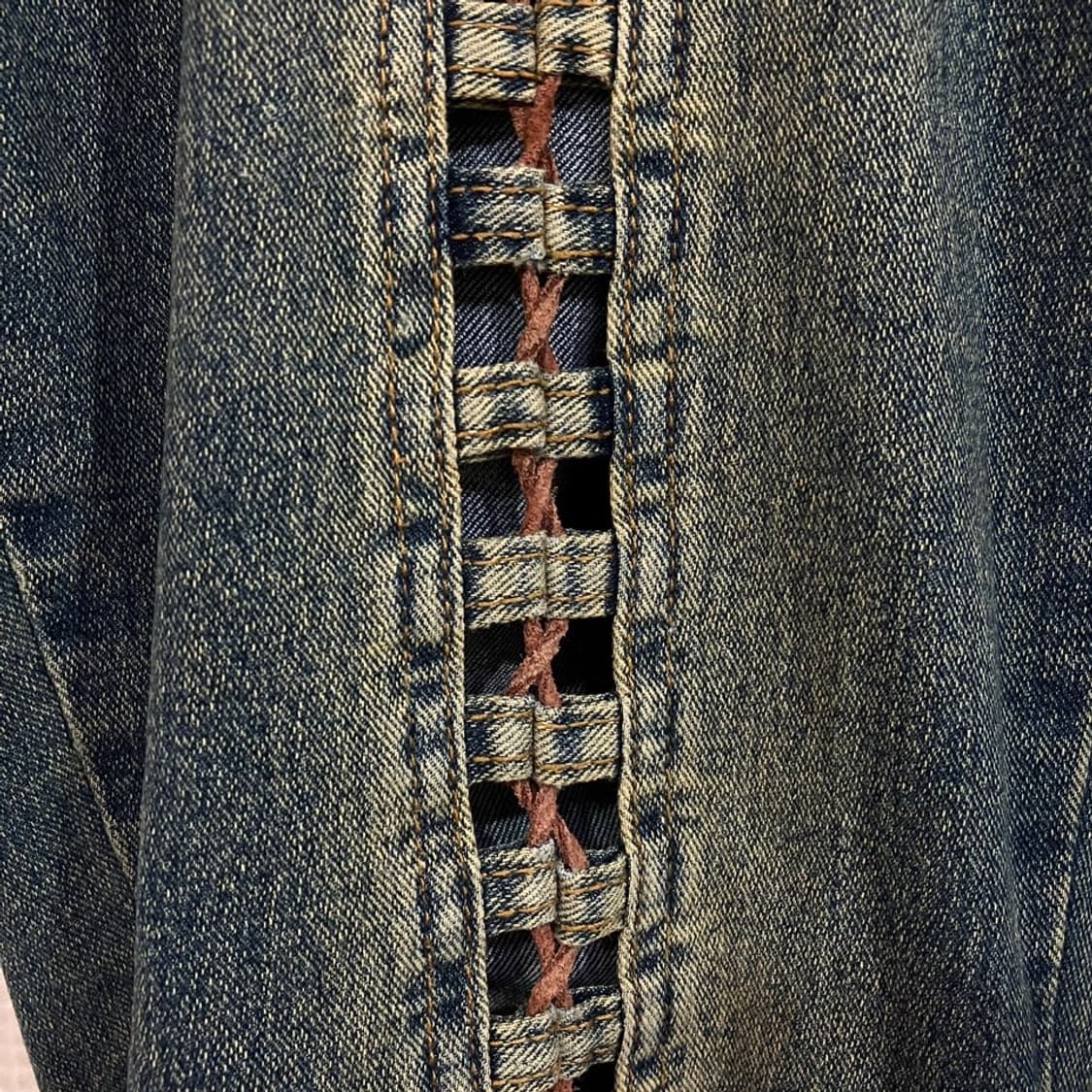 그런지 디테일 청바지 상품이미지7