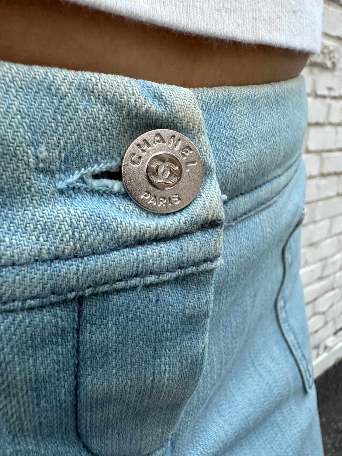 샤넬 CHANEL 2005 s/s 데님 숏츠 상품이미지6