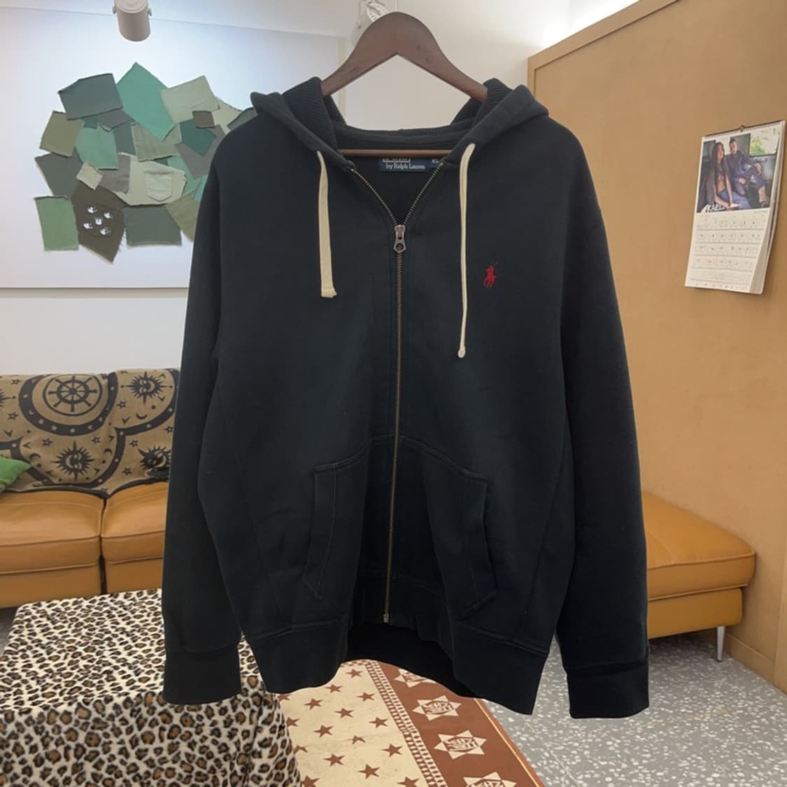 폴로 랄프로렌 빈티지 캐주얼 레드포니 후드집업 XL C09247 상품이미지3