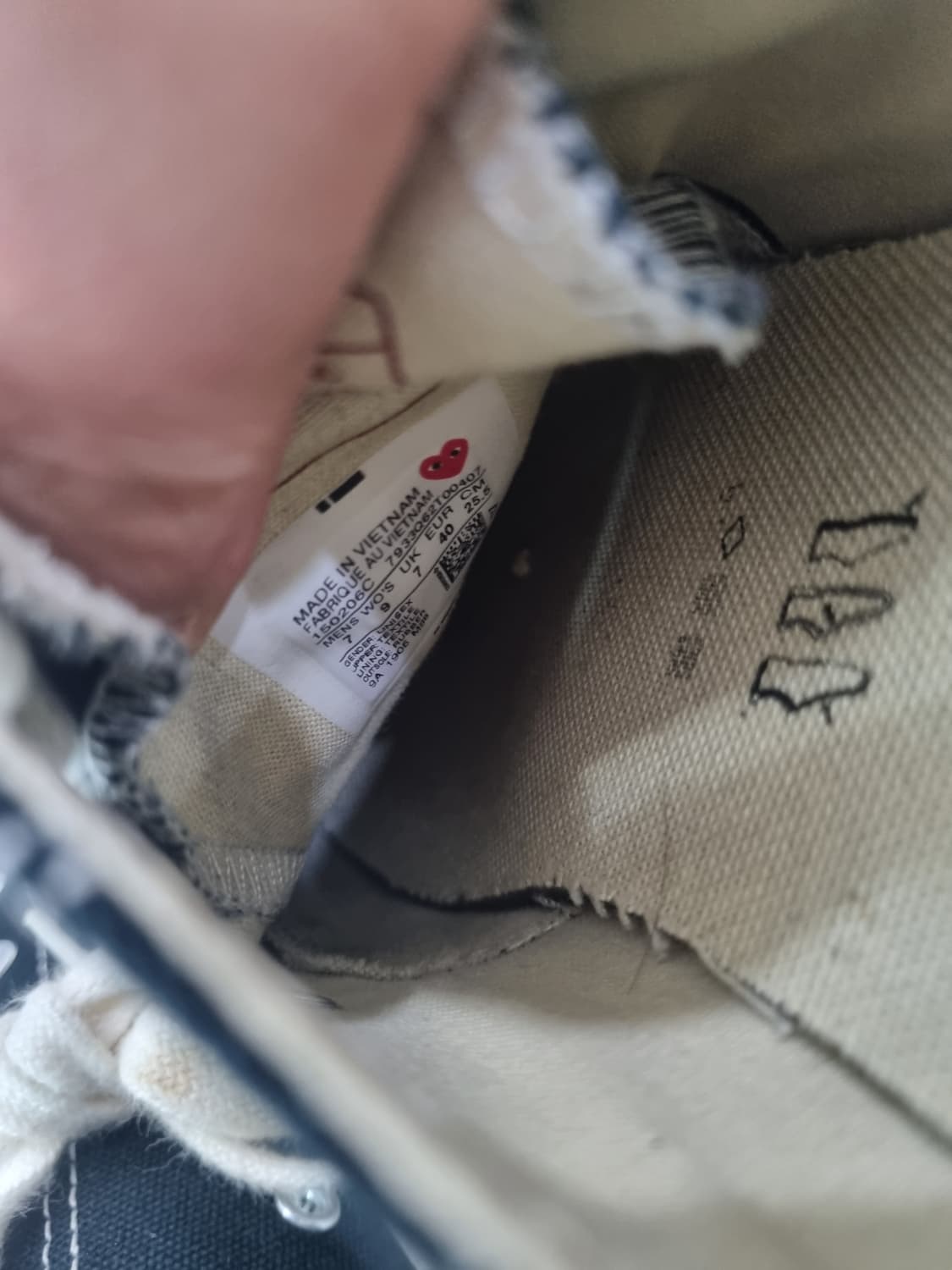 꼼데가르송 컨버스 로우 255 상품이미지6