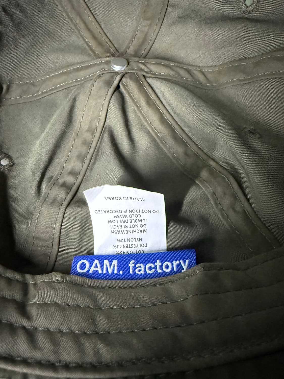 OAM factory 한정 생산 버킷햇 상품이미지2