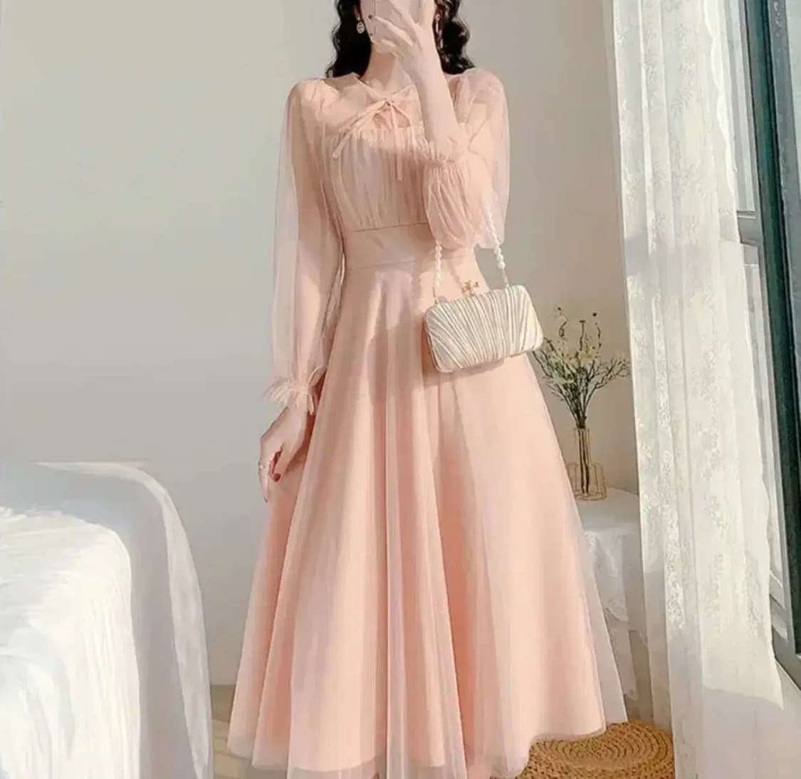 핑크 샤원피스 상품이미지2