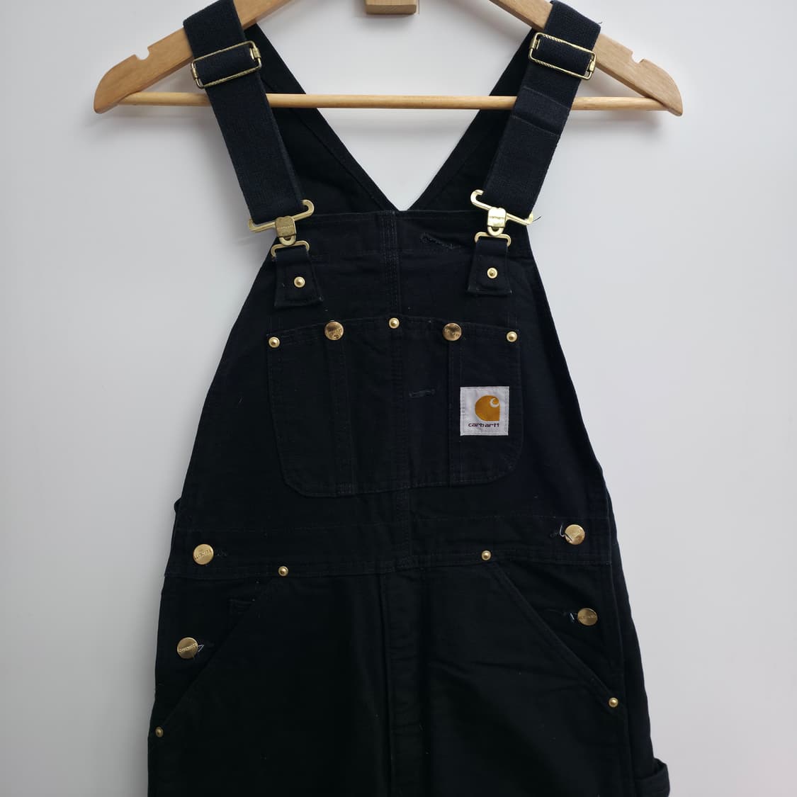 [30/30] 칼하트 더블니 블랙 오버롤 상품이미지2