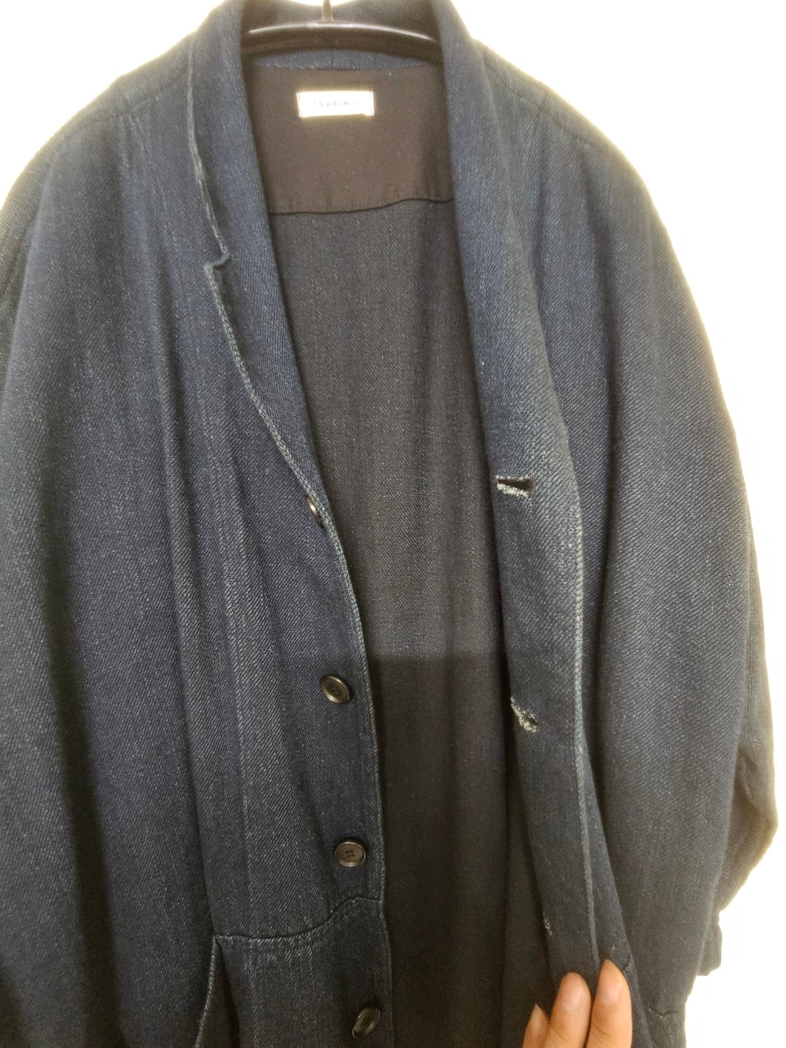 ISSEY MIYAKE 이세이미야케 플랜테이션 인디고 다이 데님 코트 상품이미지4