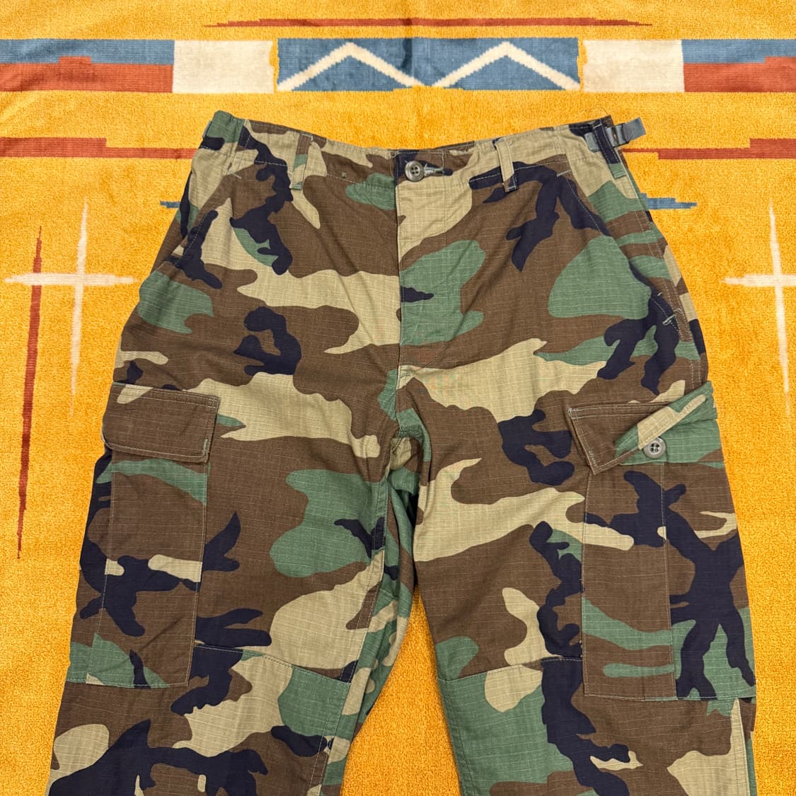 S/S 90s 우드랜드 카모 패턴 오리지널 밀리터리 카고 팬츠 N 상품이미지3