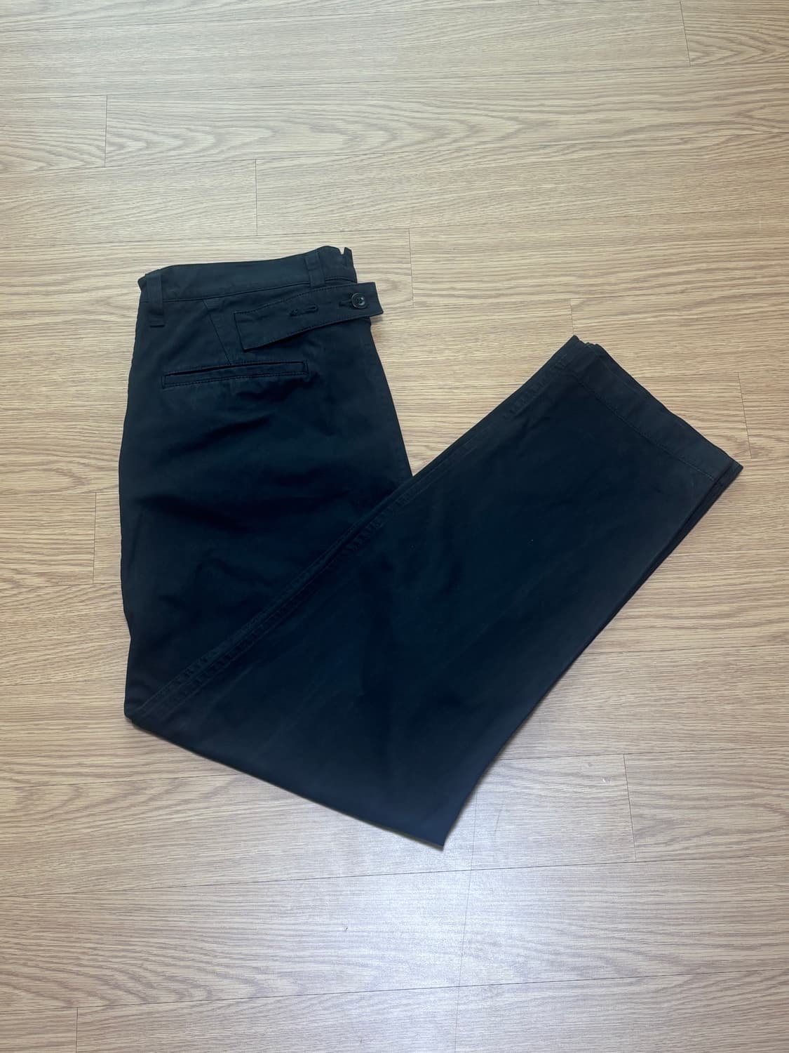 준야 와타나베 꼼데 가르송 블랙 코튼 치노 팬츠 바지 L 상품이미지5