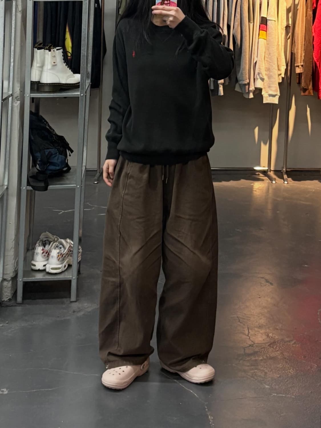 폴로랄프로렌 크루넥 블랙 맨투맨 A3109 상품이미지1