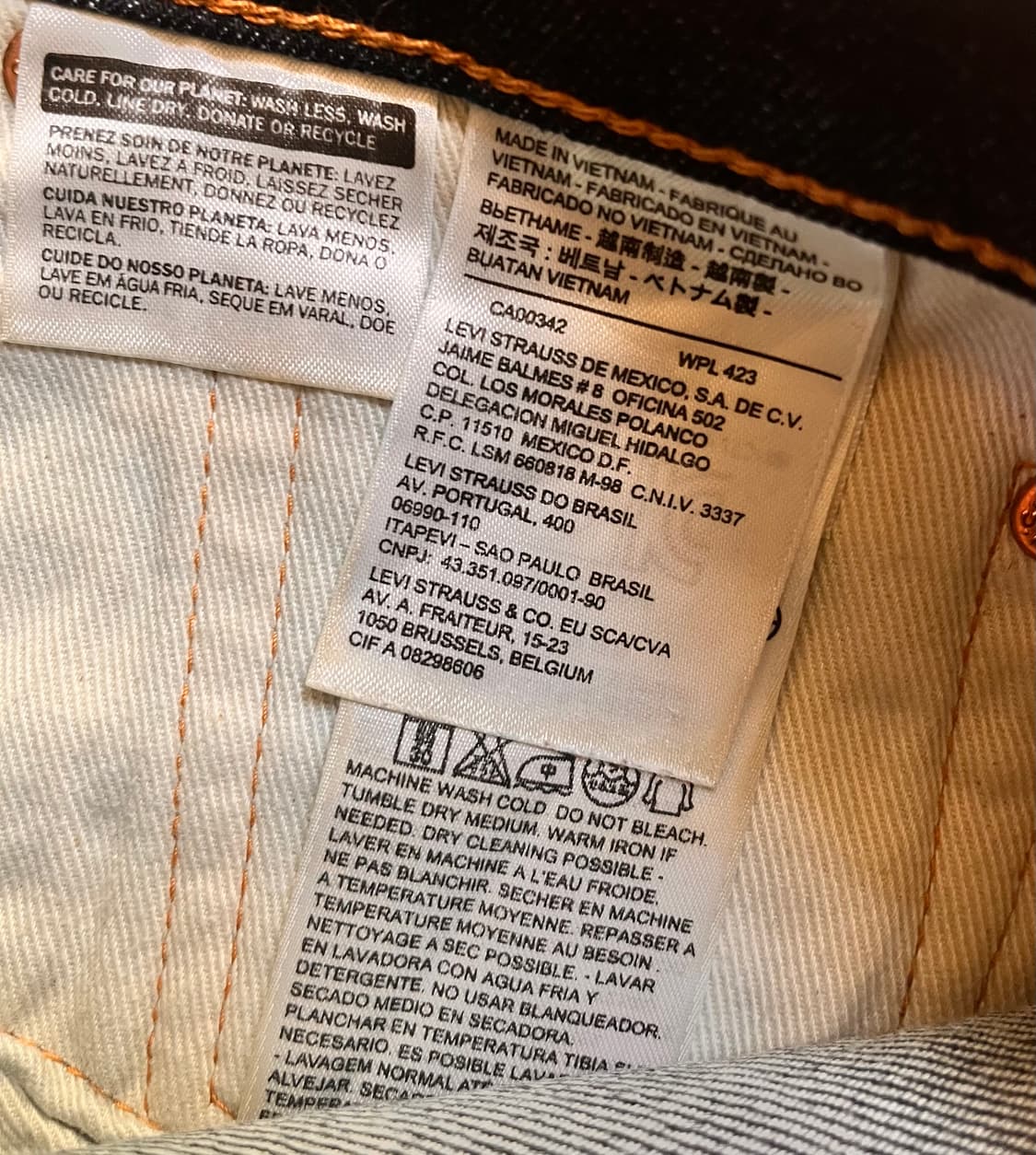 리바이스 510 데님팬츠 W32 L32 상품이미지5