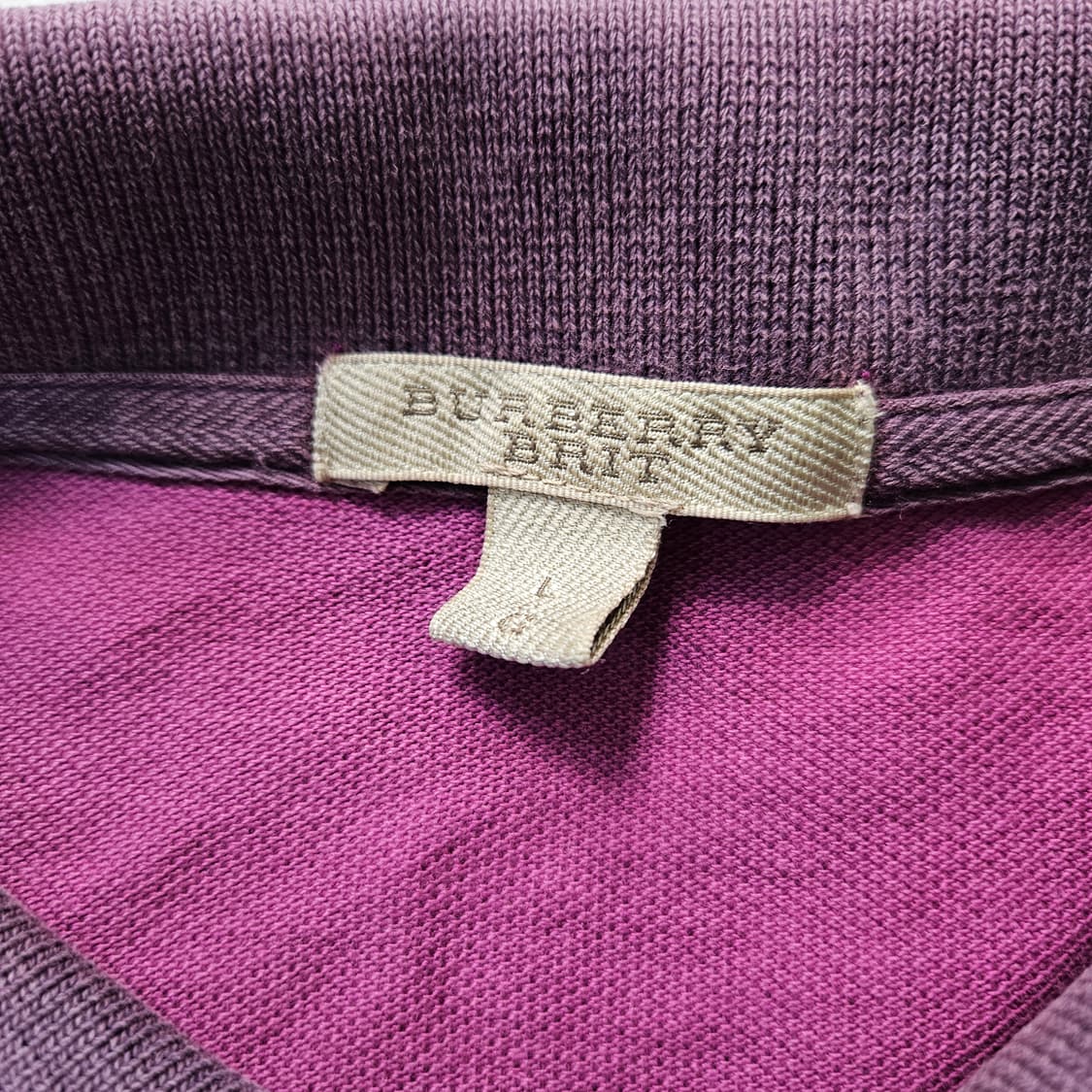 L 버버리 카라 반팔 티셔츠 0306Y 상품이미지3