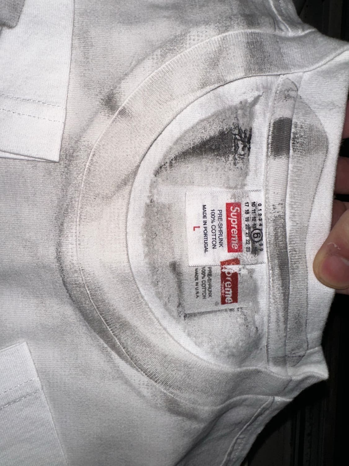 슈프림 x mm6 마르지엘라 반팔 티셔츠 상품이미지3