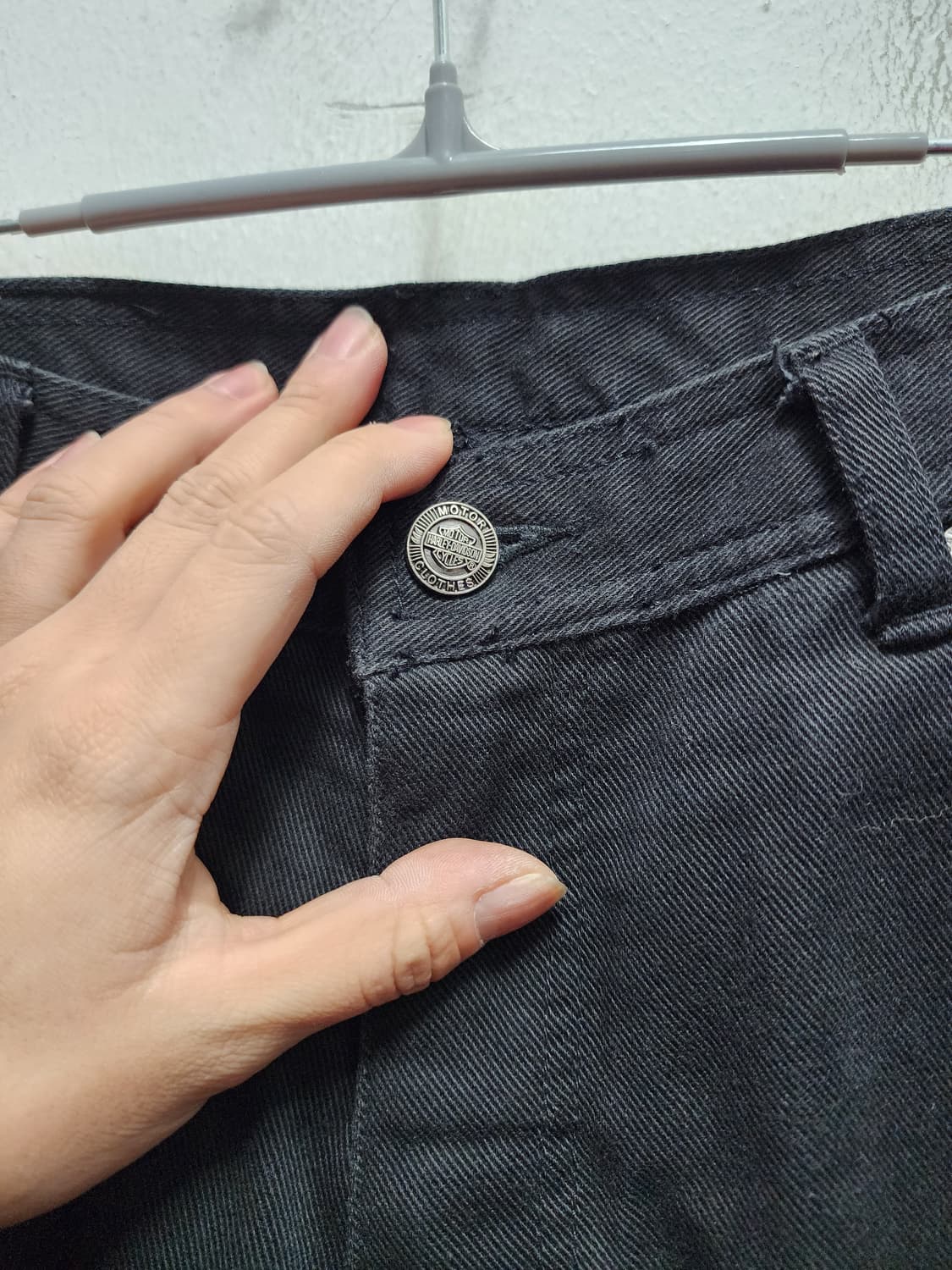 할리데이비슨 카펜터 와이드 데님 흑청바지 상품이미지5